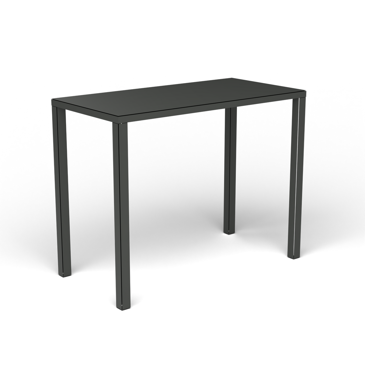 Easy Bartafel, 140 × 70 × h 110 cm, Metallic Grey