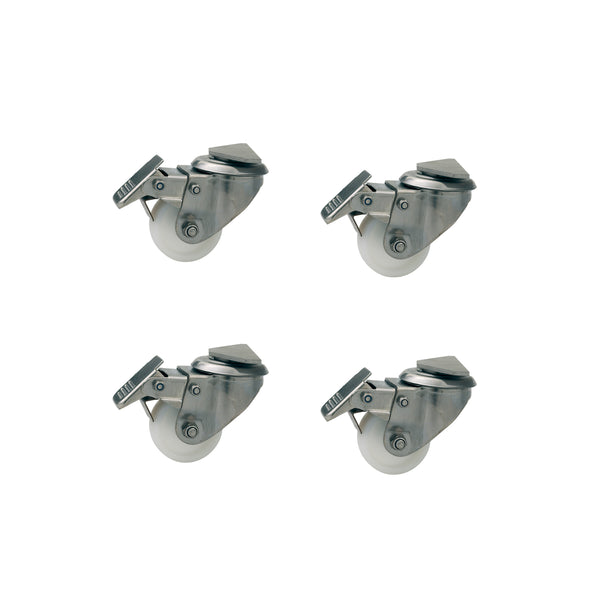 Wheel Set (Stainless Steel) Granite Parasol Base