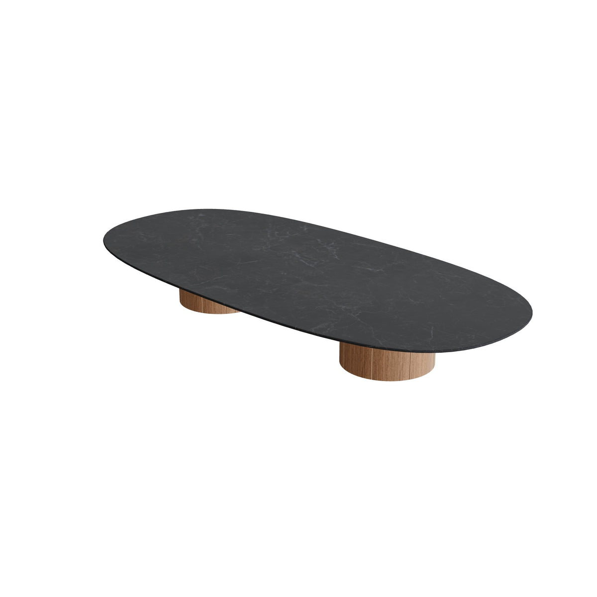 Regaliz Tafel Low Lounge 250x120cm Super Ellipse Ronde Voet