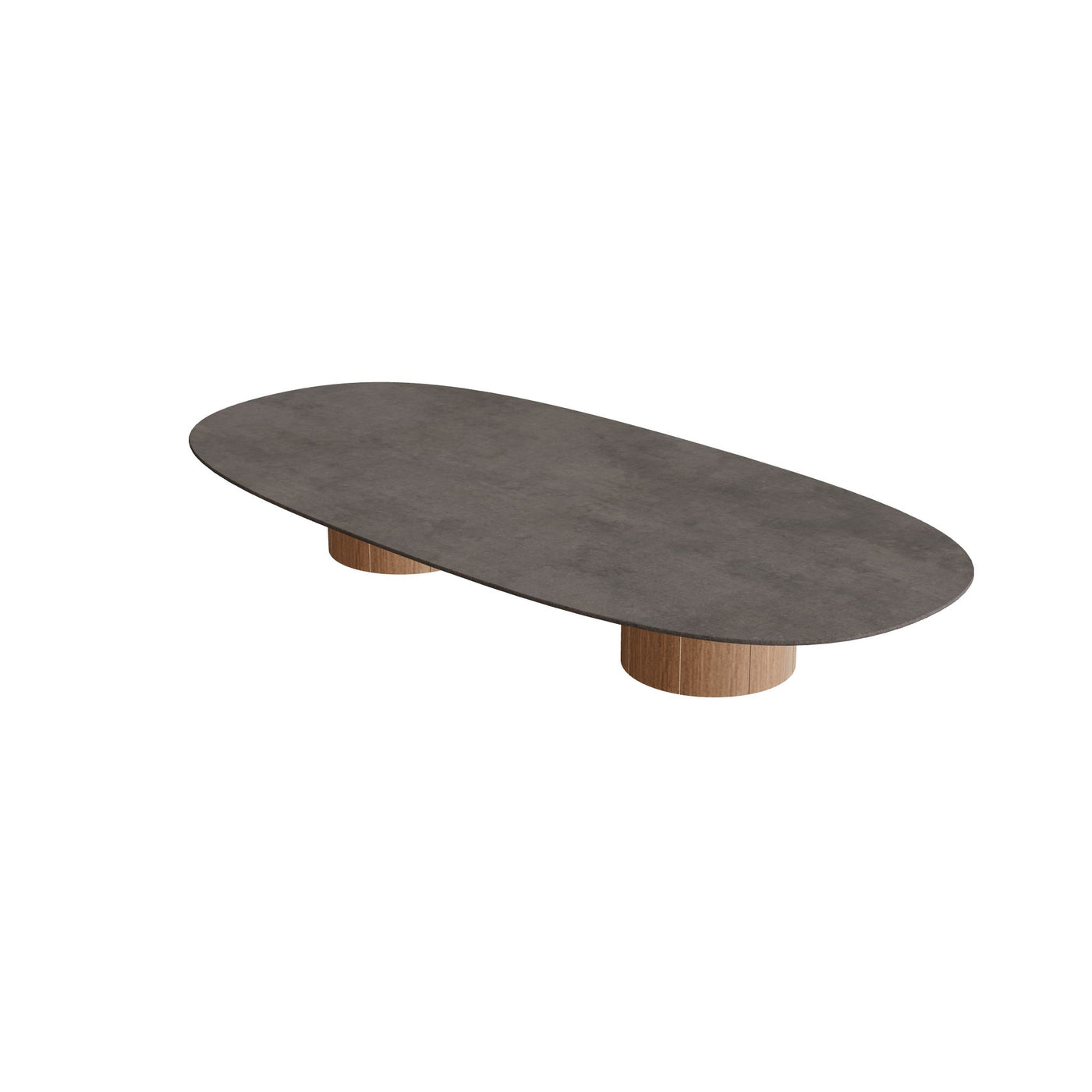 Regaliz Tafel Low Lounge 250x120cm Super Ellipse Ronde Voet