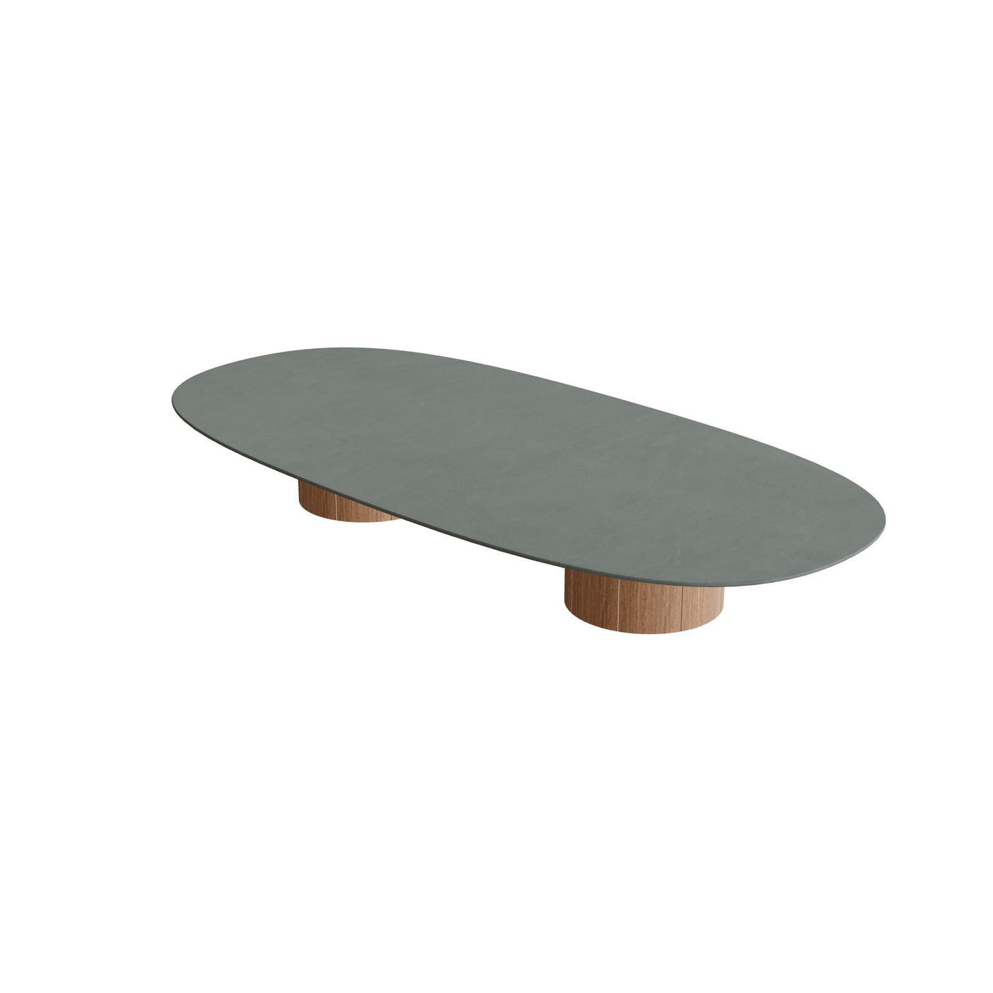 Regaliz Tafel Low Lounge 250x120cm Super Ellipse Ronde Voet