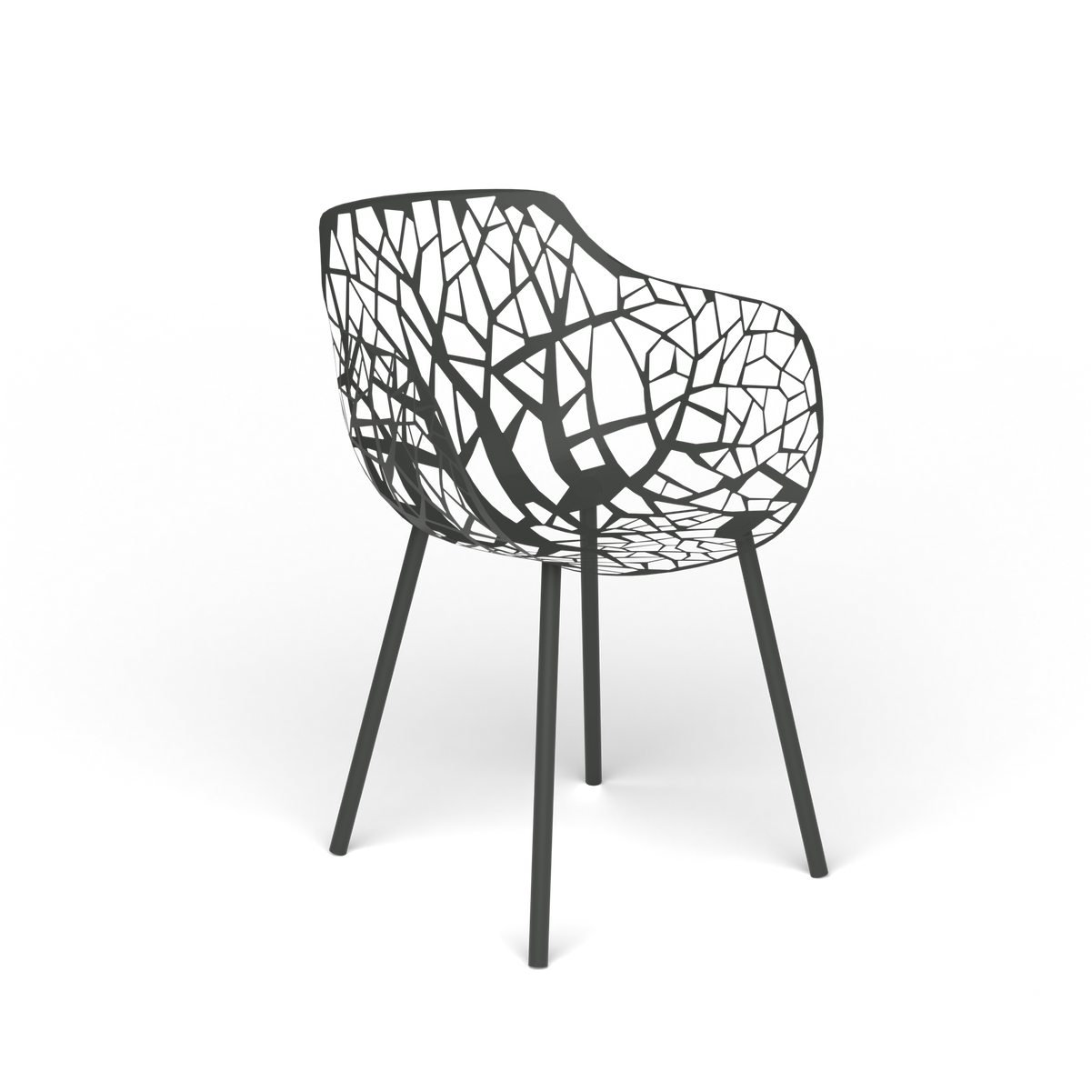 Forest Eetfauteuil, Metallic Grey