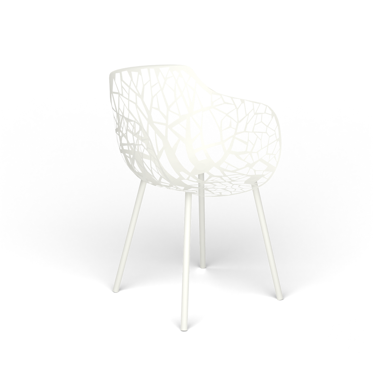 Forest Eetfauteuil, White
