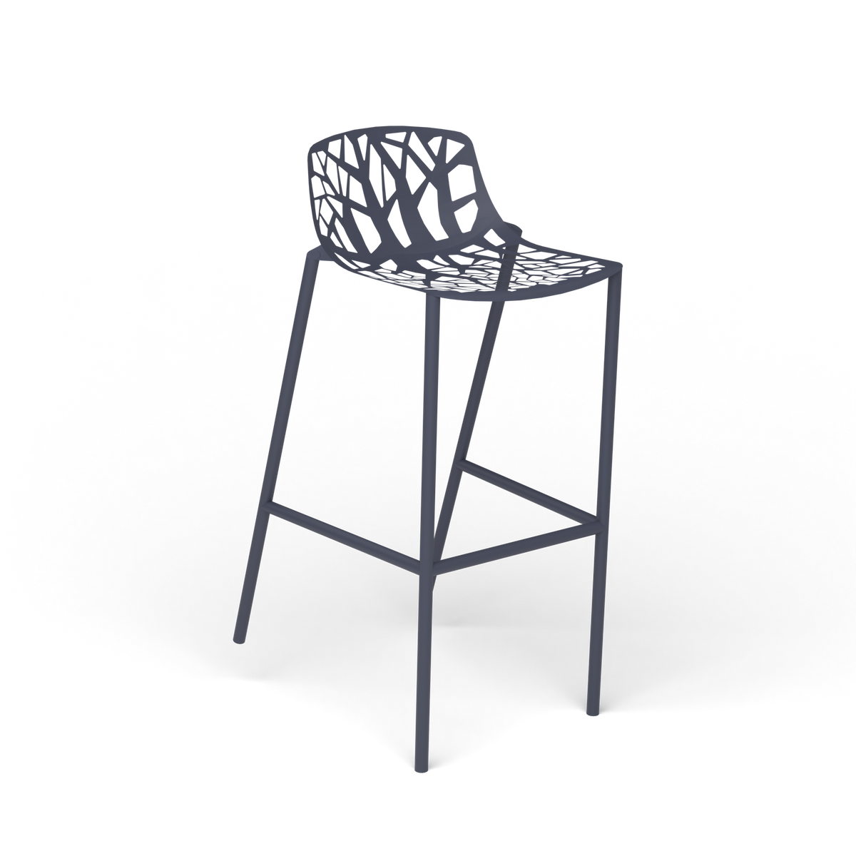 Forest Kruk, 48 × 56 × h 78/97 cm, Grey Blue