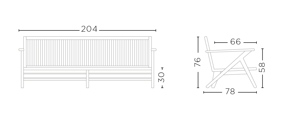 Kussenset voor Alabama 2,5-zit