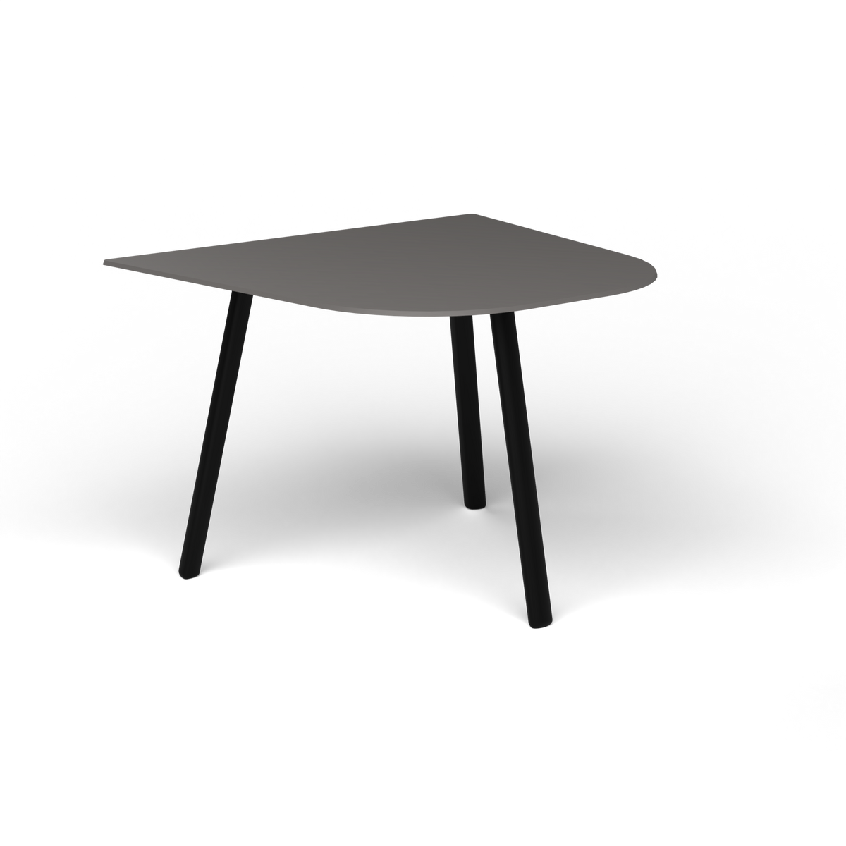 Mosaiko Bijzettafel, 50 × 56 × h 38 cm, Black, Aluminium speckled Anthracite
