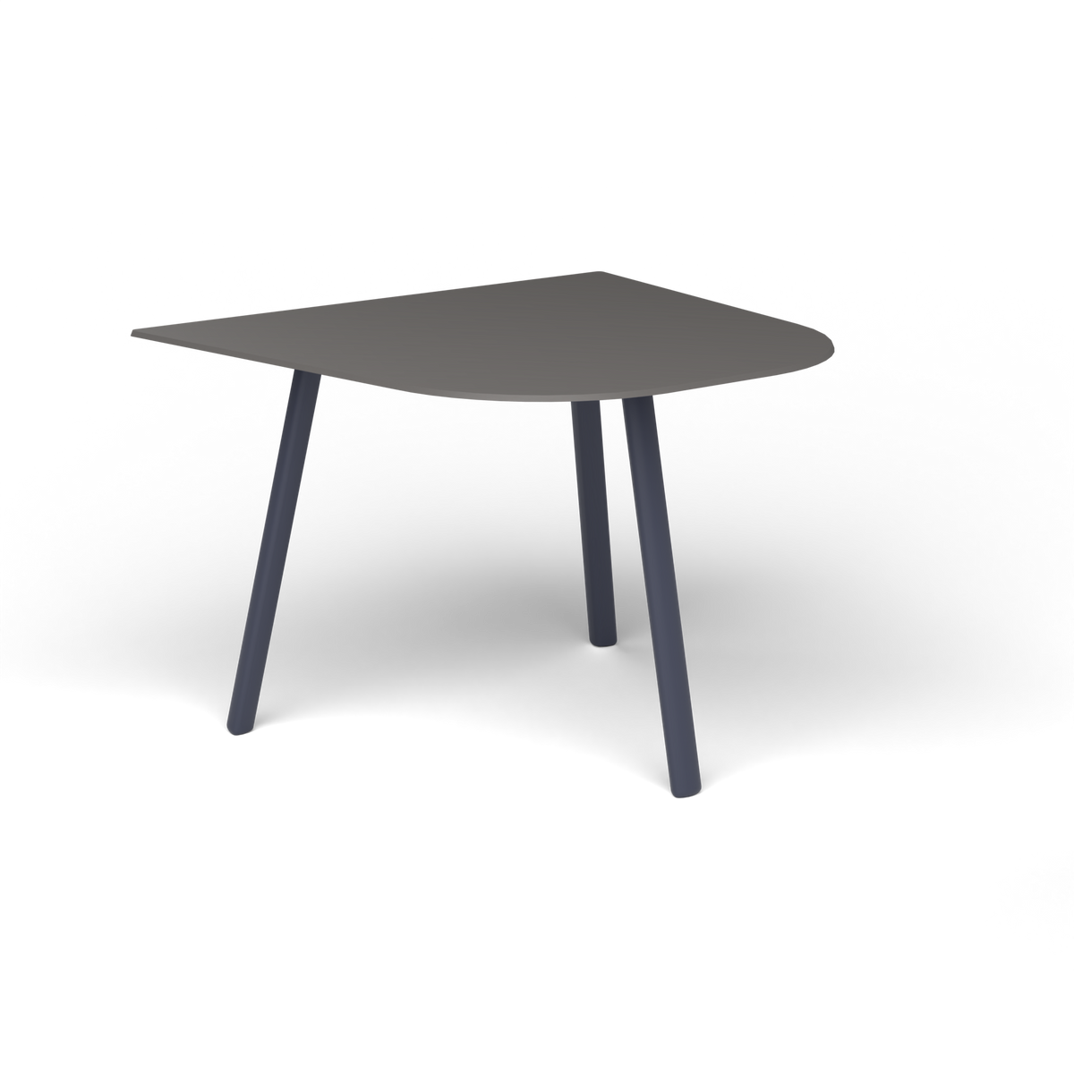 Mosaiko Bijzettafel, 50 × 56 × h 38 cm, Grey Blue, Aluminium speckled Anthracite