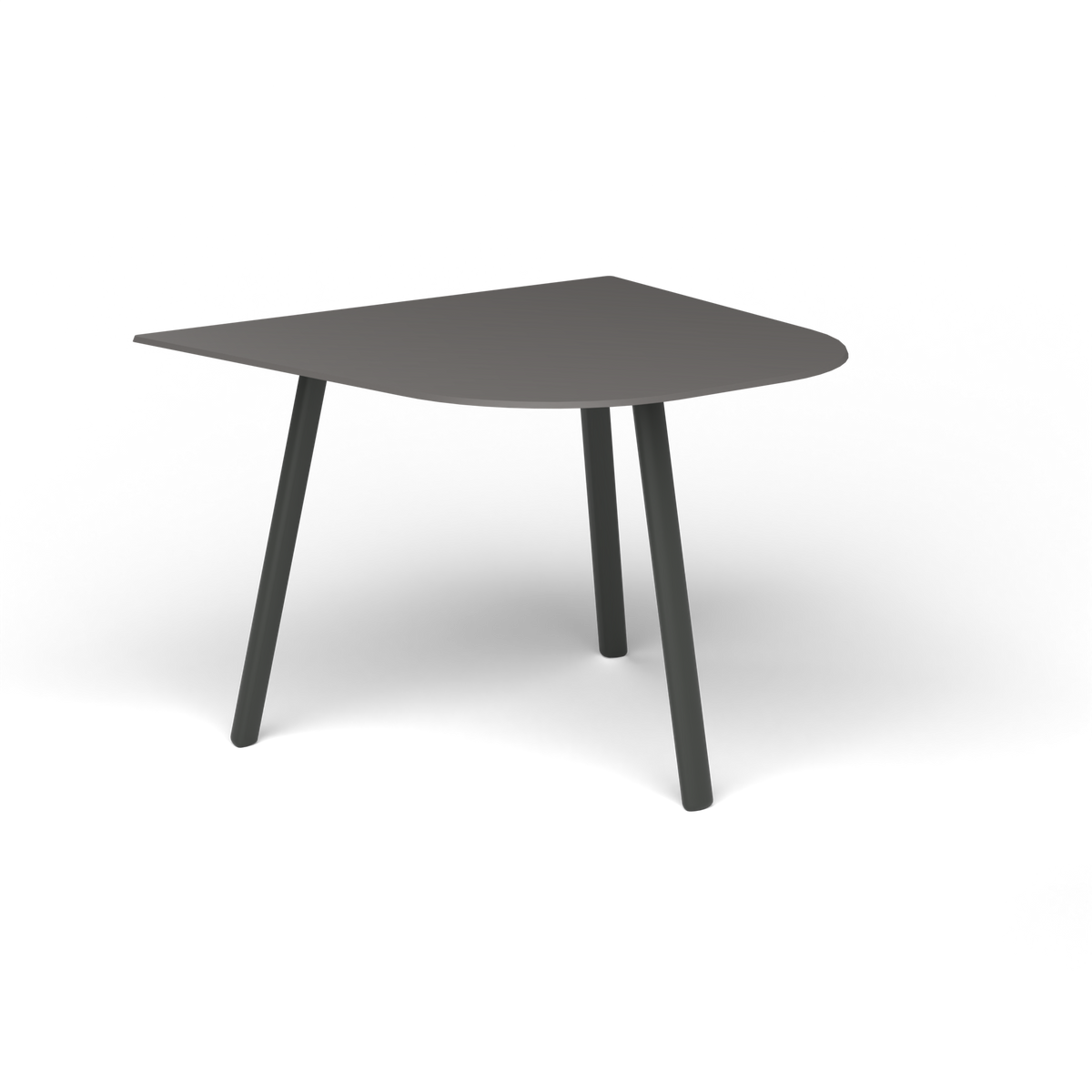 Mosaiko Bijzettafel, 50 × 56 × h 38 cm, Metallic Grey, Aluminium speckled Anthracite