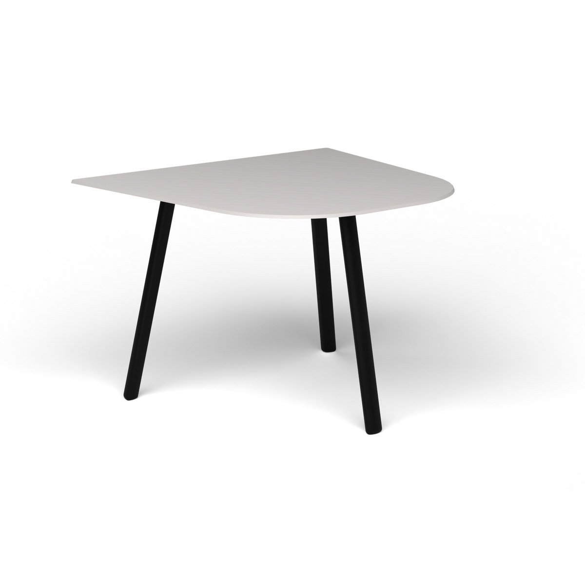 Mosaiko Bijzettafel, 50 × 56 × h 38 cm, Black, Aluminium speckled Grey