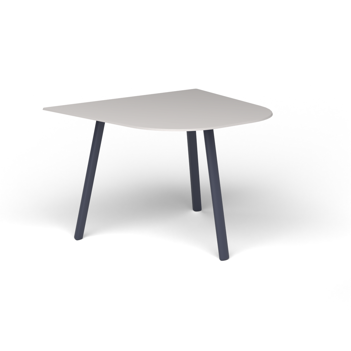 Mosaiko Bijzettafel, 50 × 56 × h 38 cm, Grey Blue, Aluminium speckled Grey