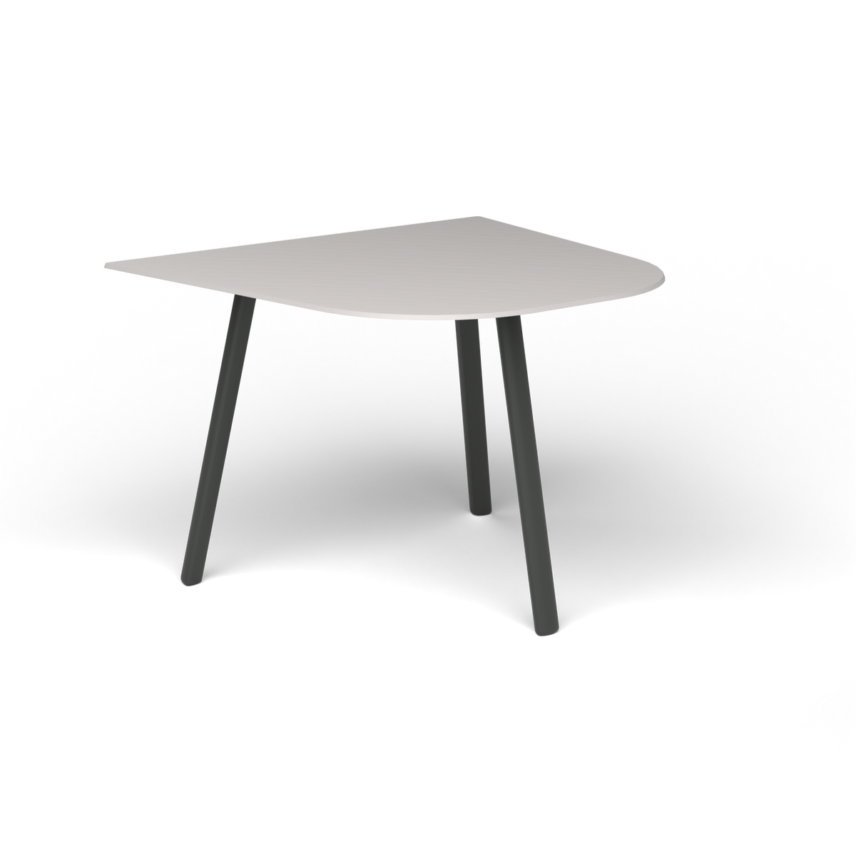Mosaiko Bijzettafel, 50 × 56 × h 38 cm, Metallic Grey, Aluminium speckled Grey