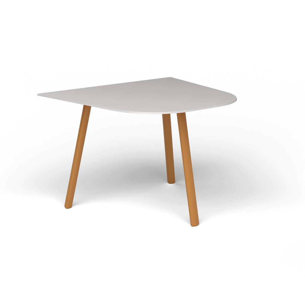 Mosaiko Bijzettafel, 50 × 56 × h 38 cm, Mustard Yellow, Aluminium speckled Grey