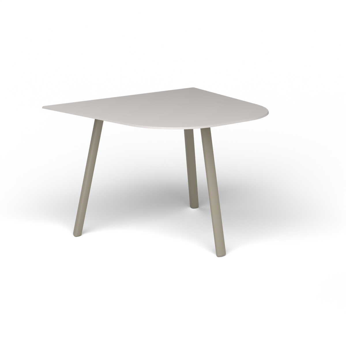 Mosaiko Bijzettafel, 50 × 56 × h 38 cm, Pearly Gold, Aluminium speckled Grey