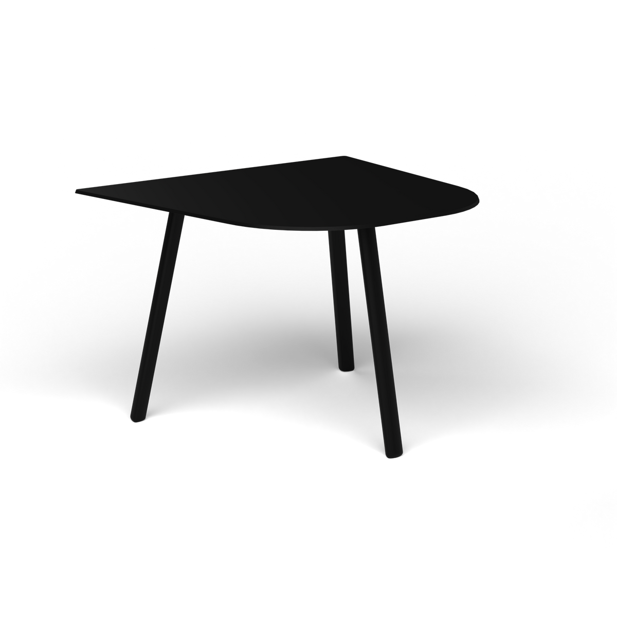 Mosaiko Bijzettafel, 50 × 56 × h 38 cm, Black, Gelakt aluminium (volgt onderstelkleur)