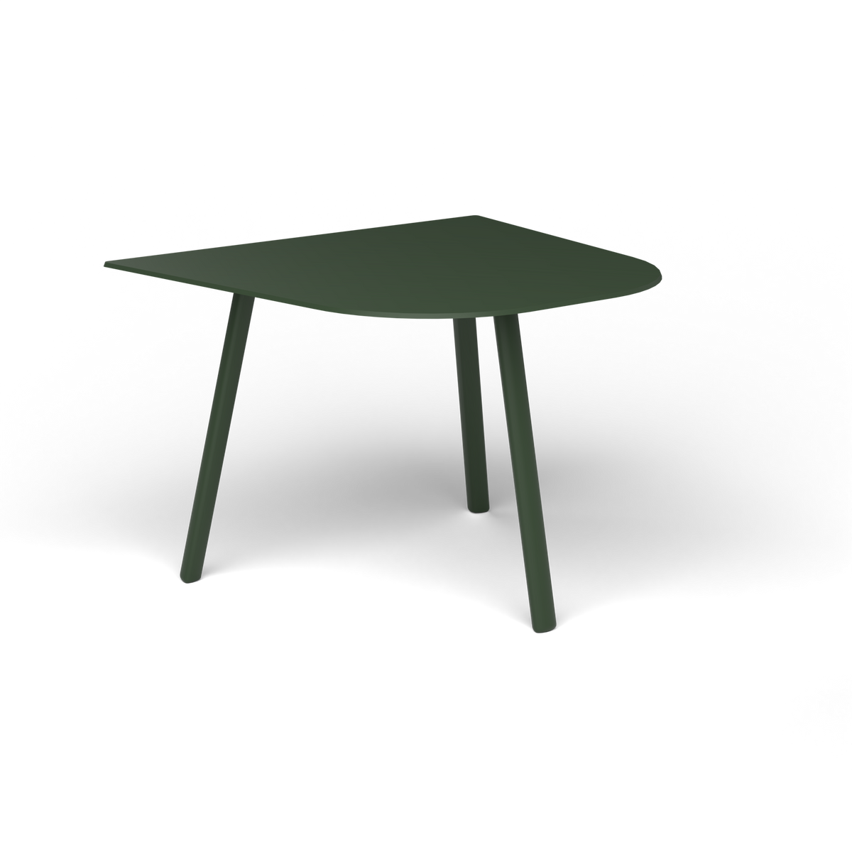 Mosaiko Bijzettafel, 50 × 56 × h 38 cm, Bottle Green, Gelakt aluminium (volgt onderstelkleur)