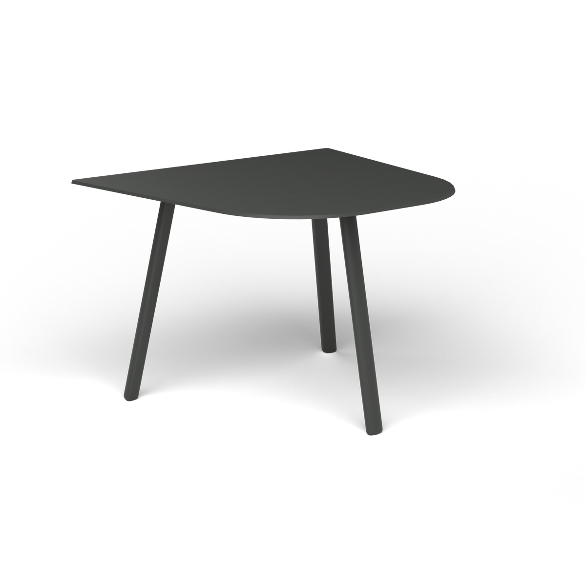 Mosaiko Bijzettafel, 50 × 56 × h 38 cm, Metallic Grey, Gelakt aluminium (volgt onderstelkleur)