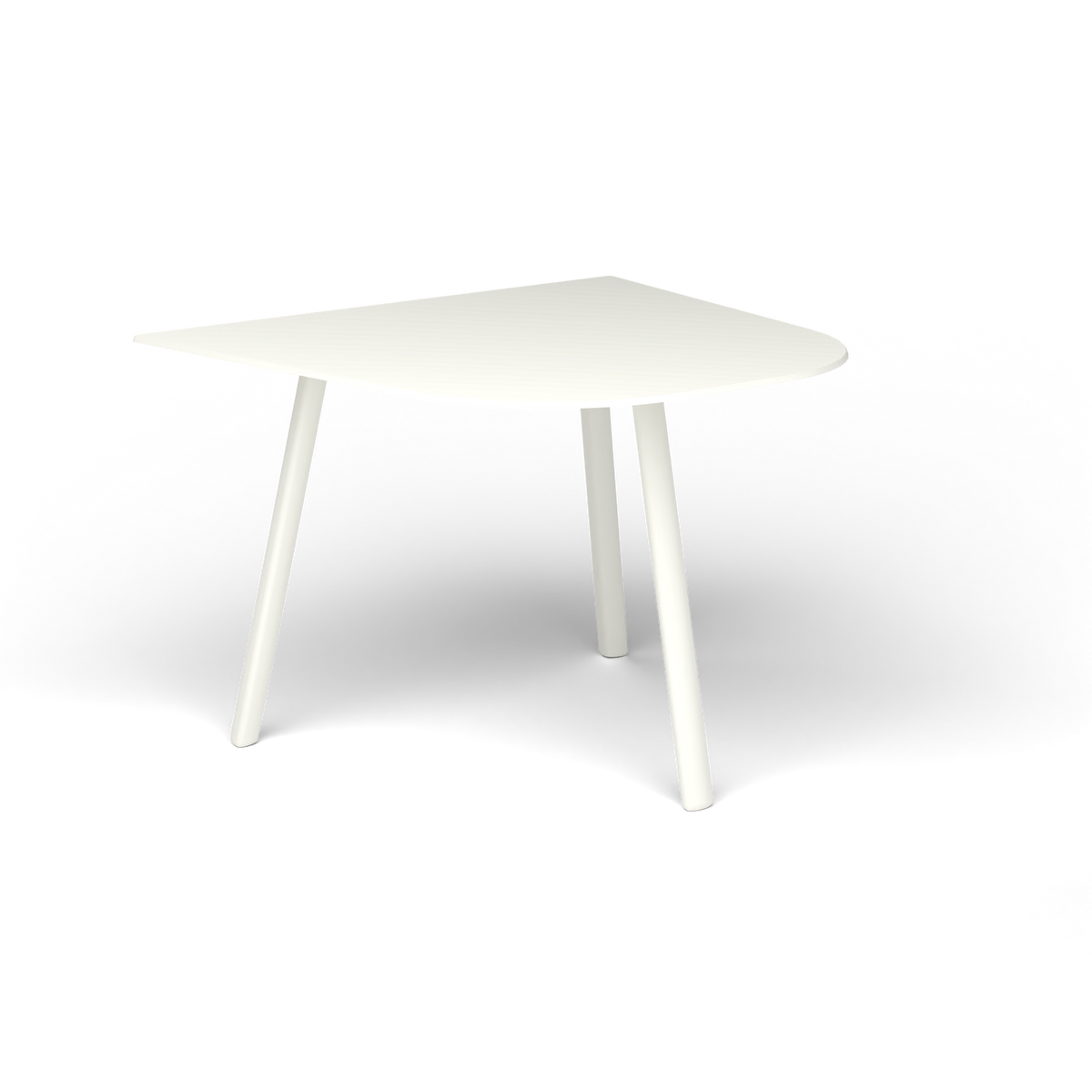 Mosaiko Bijzettafel, 50 × 56 × h 38 cm, White, Gelakt aluminium (volgt onderstelkleur)