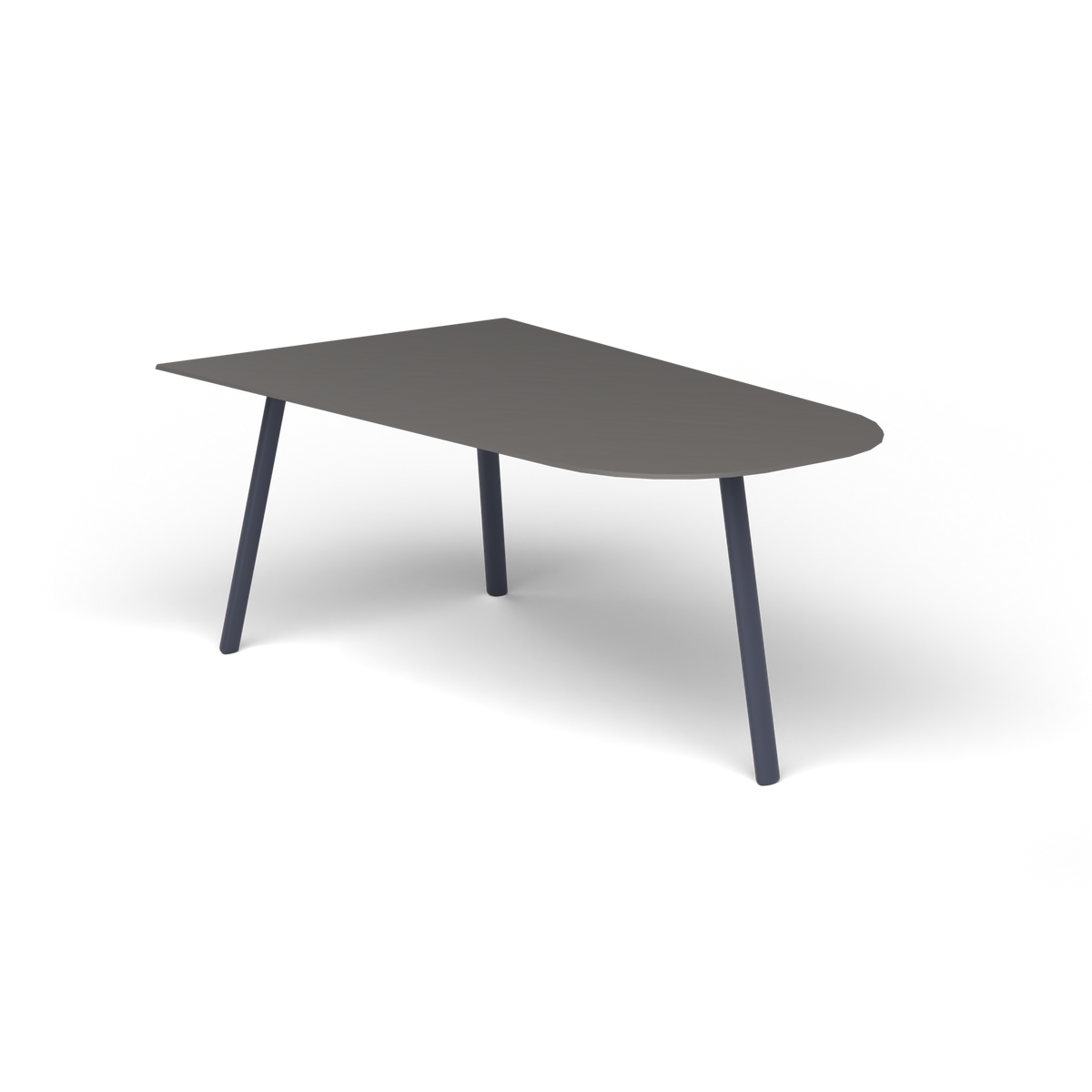 Mosaiko Salontafel, 90 × 56 × h 38 cm, Grey Blue, Aluminium speckled Anthracite