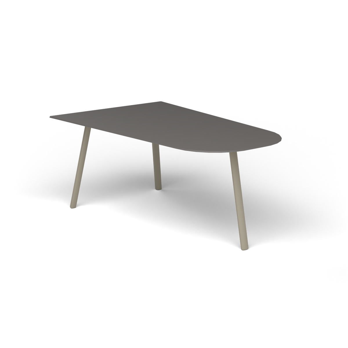 Mosaiko Salontafel, 90 × 56 × h 38 cm, Pearly Gold, Aluminium speckled Anthracite
