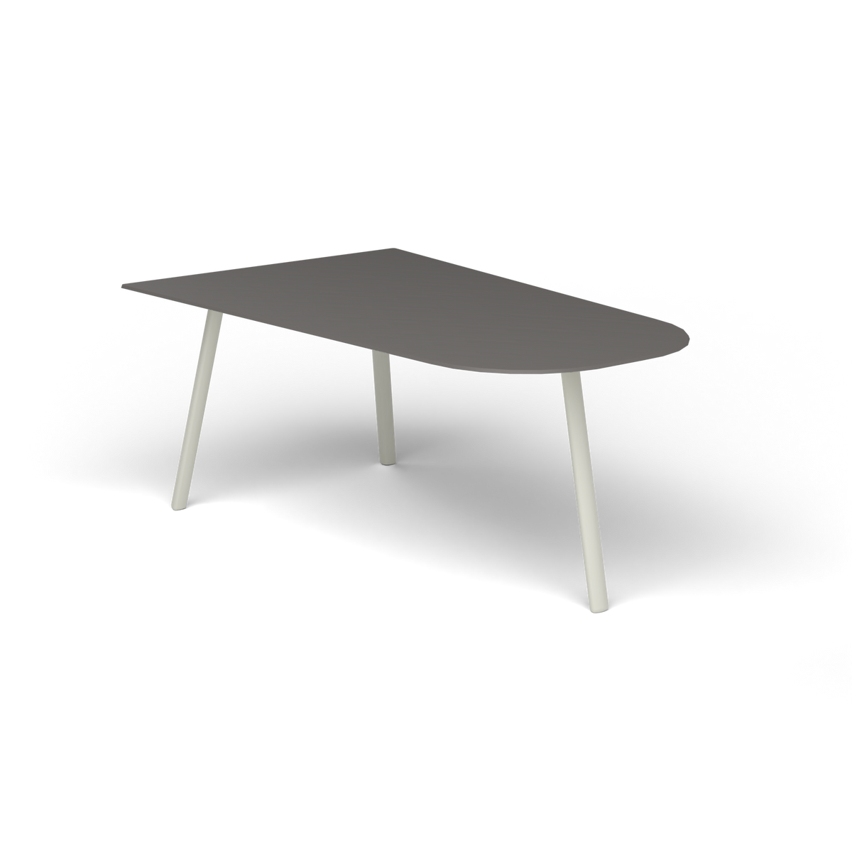 Mosaiko Salontafel, 90 × 56 × h 38 cm, Powder Grey, Aluminium speckled Anthracite
