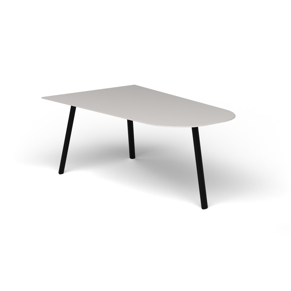 Mosaiko Salontafel, 90 × 56 × h 38 cm, Black, Aluminium speckled Grey