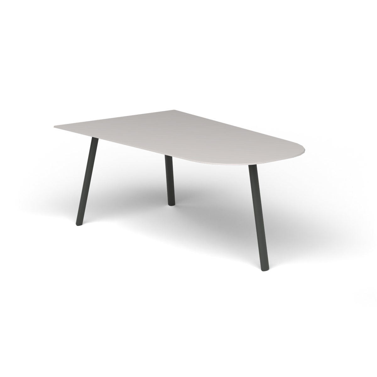 Mosaiko Salontafel, 90 × 56 × h 38 cm, Metallic Grey, Aluminium speckled Grey