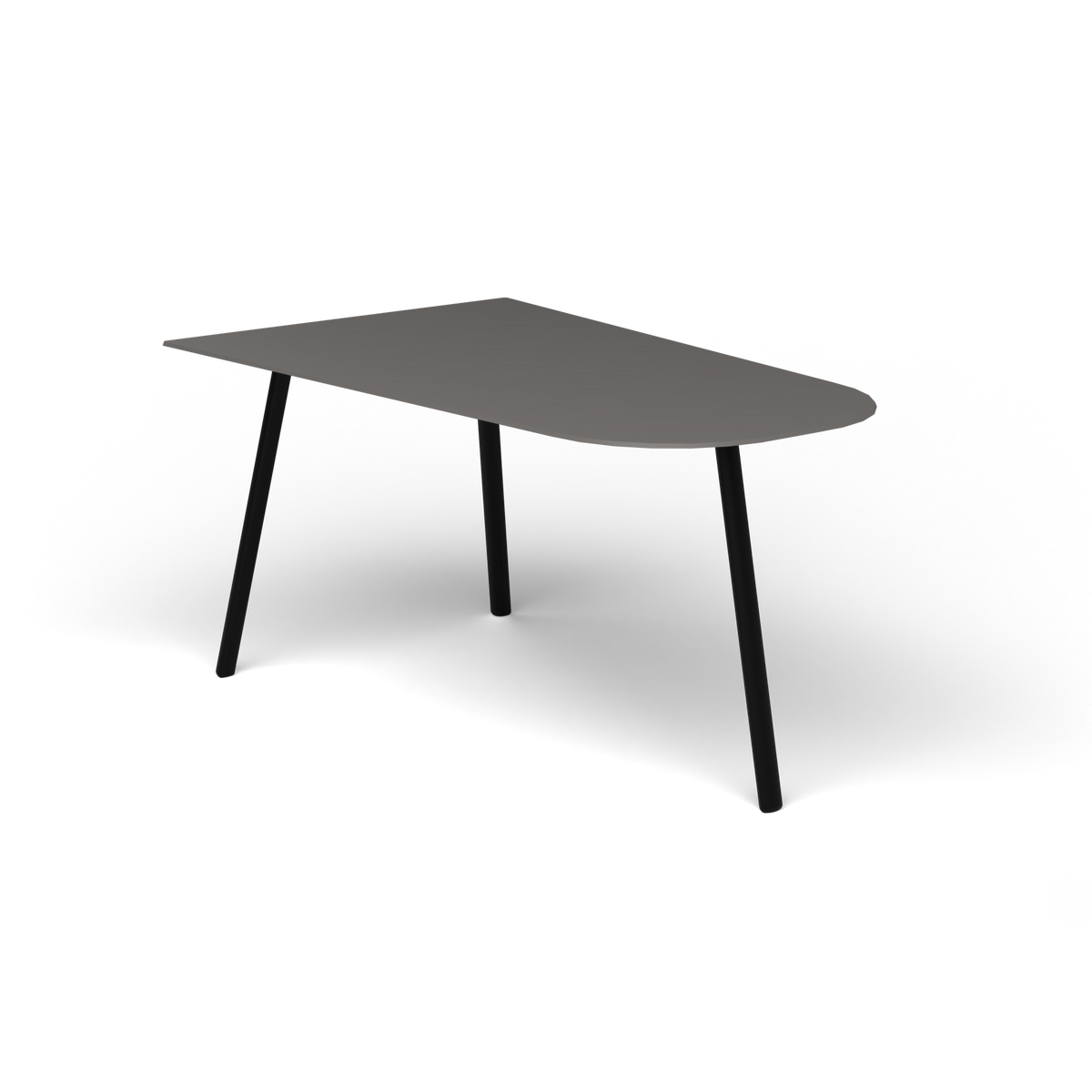 Mosaiko Salontafel, 90 × 56 × h 45 cm, Black, Aluminium speckled Anthracite
