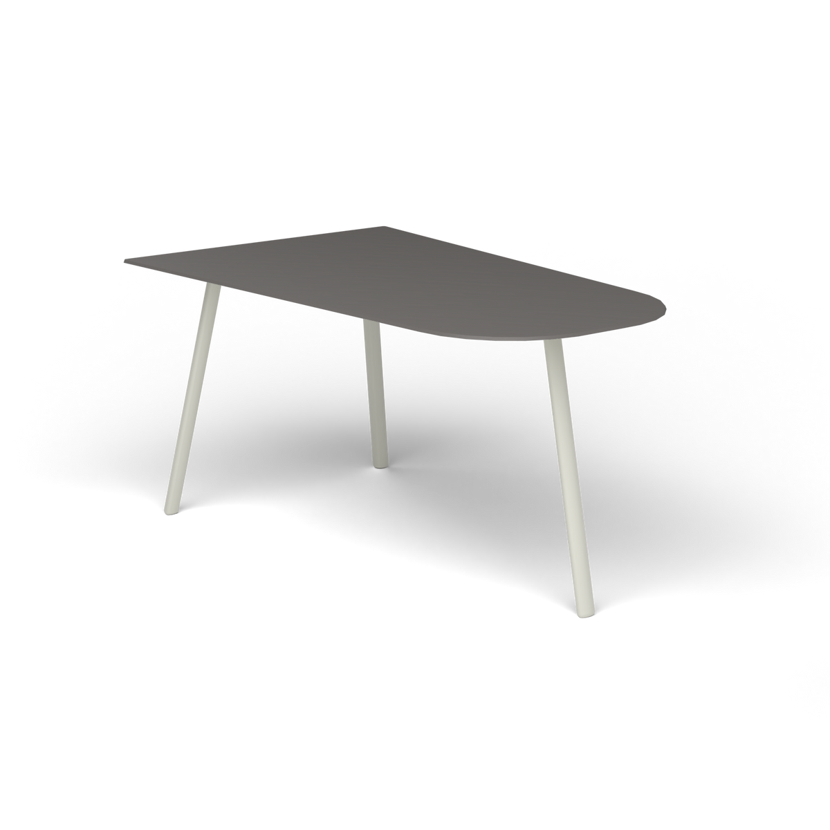 Mosaiko Salontafel, 90 × 56 × h 45 cm, Powder Grey, Aluminium speckled Anthracite