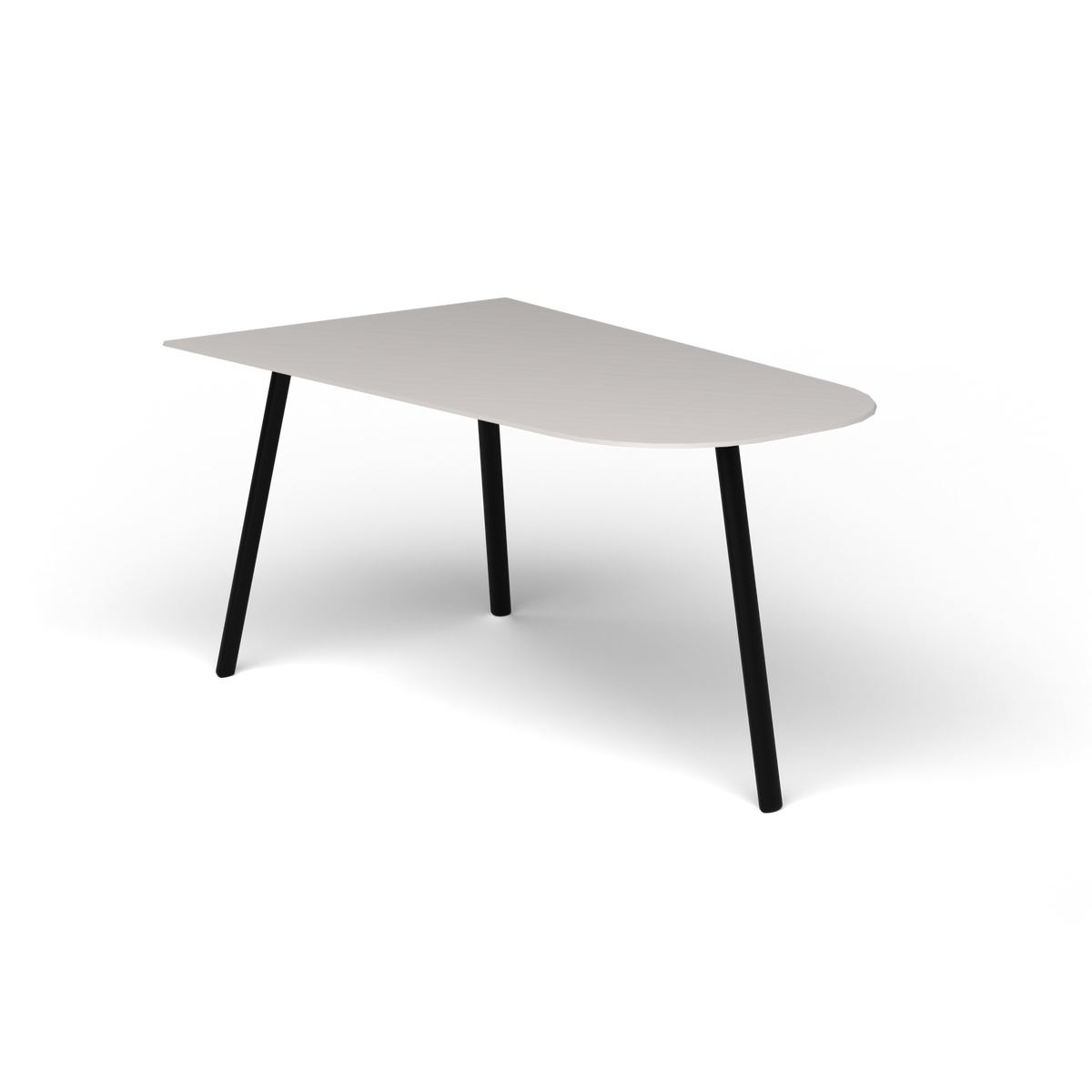 Mosaiko Salontafel, 90 × 56 × h 45 cm, Black, Aluminium speckled Grey