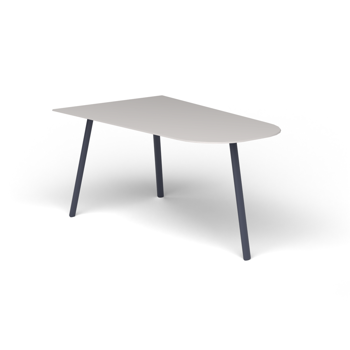 Mosaiko Salontafel, 90 × 56 × h 45 cm, Grey Blue, Aluminium speckled Grey