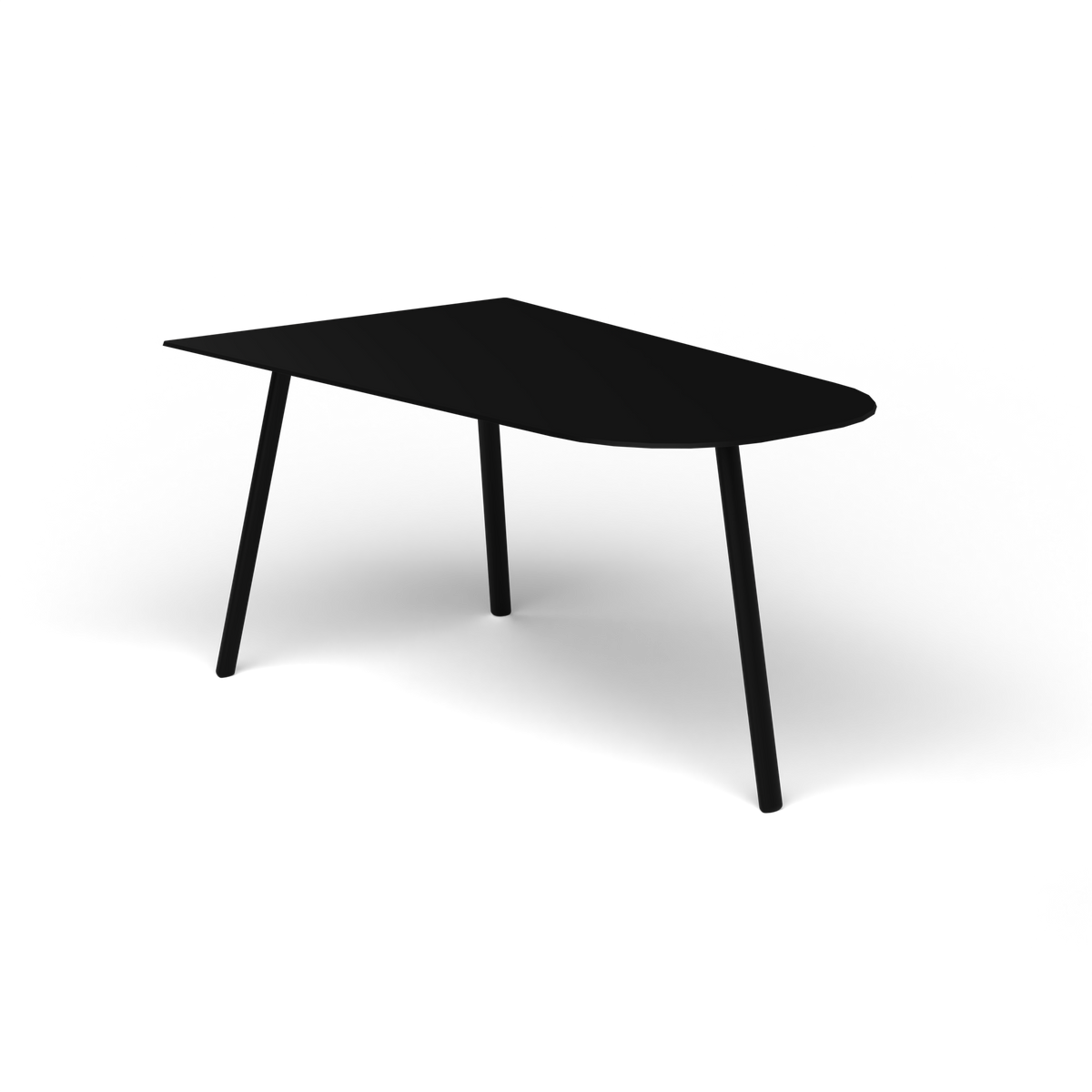 Mosaiko Salontafel, 90 × 56 × h 45 cm, Black, Gelakt aluminium (volgt onderstelkleur)