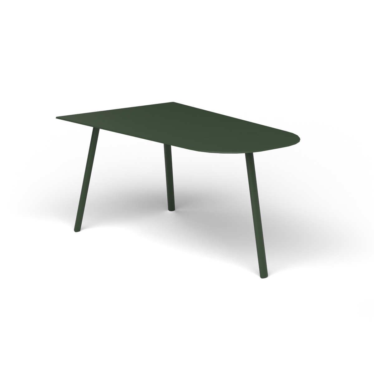 Mosaiko Salontafel, 90 × 56 × h 45 cm, Bottle Green, Gelakt aluminium (volgt onderstelkleur)
