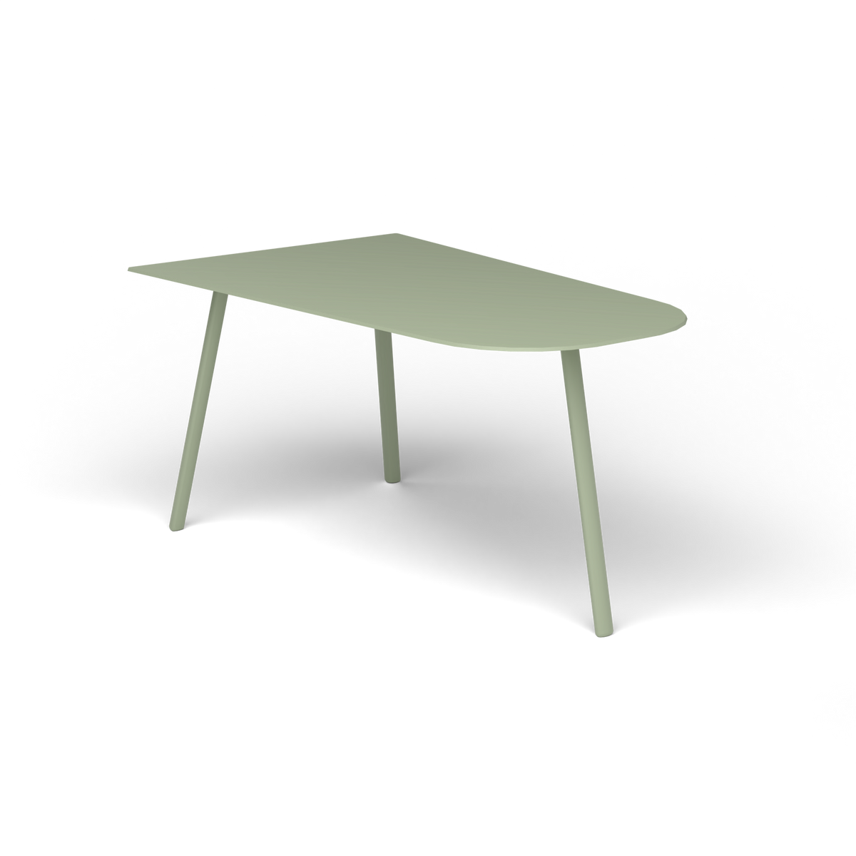 Mosaiko Salontafel, 90 × 56 × h 45 cm, Green Tea, Gelakt aluminium (volgt onderstelkleur)