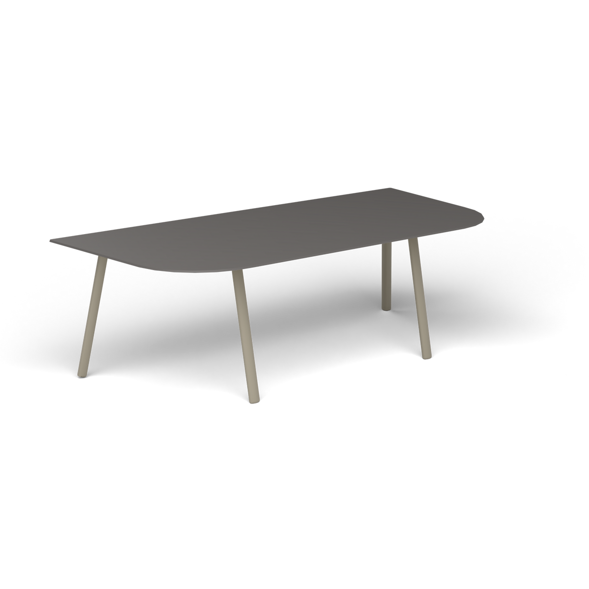 Mosaiko Salontafel, 120 × 56 × h 38 cm, Pearly Gold, Aluminium speckled Anthracite