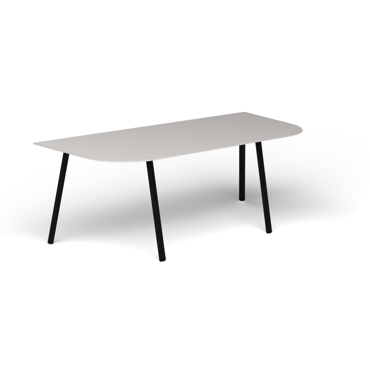 Mosaiko Salontafel, 120 × 56 × h 45 cm, Black, Aluminium speckled Grey