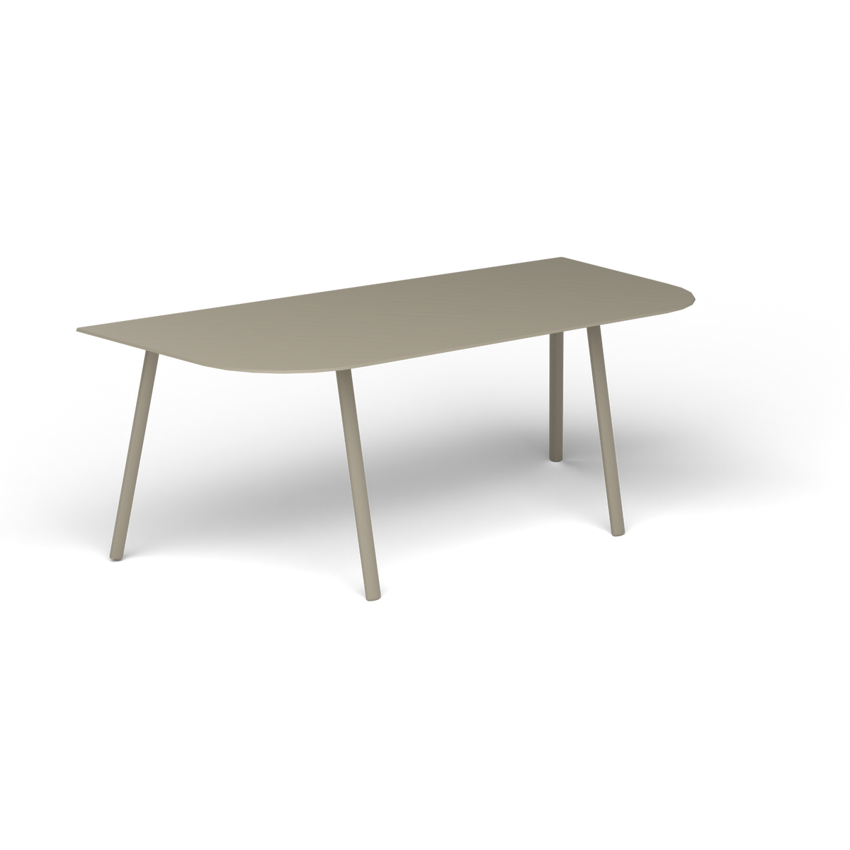 Mosaiko Salontafel, 120 × 56 × h 45 cm, Pearly Gold, Gelakt aluminium (volgt onderstelkleur)