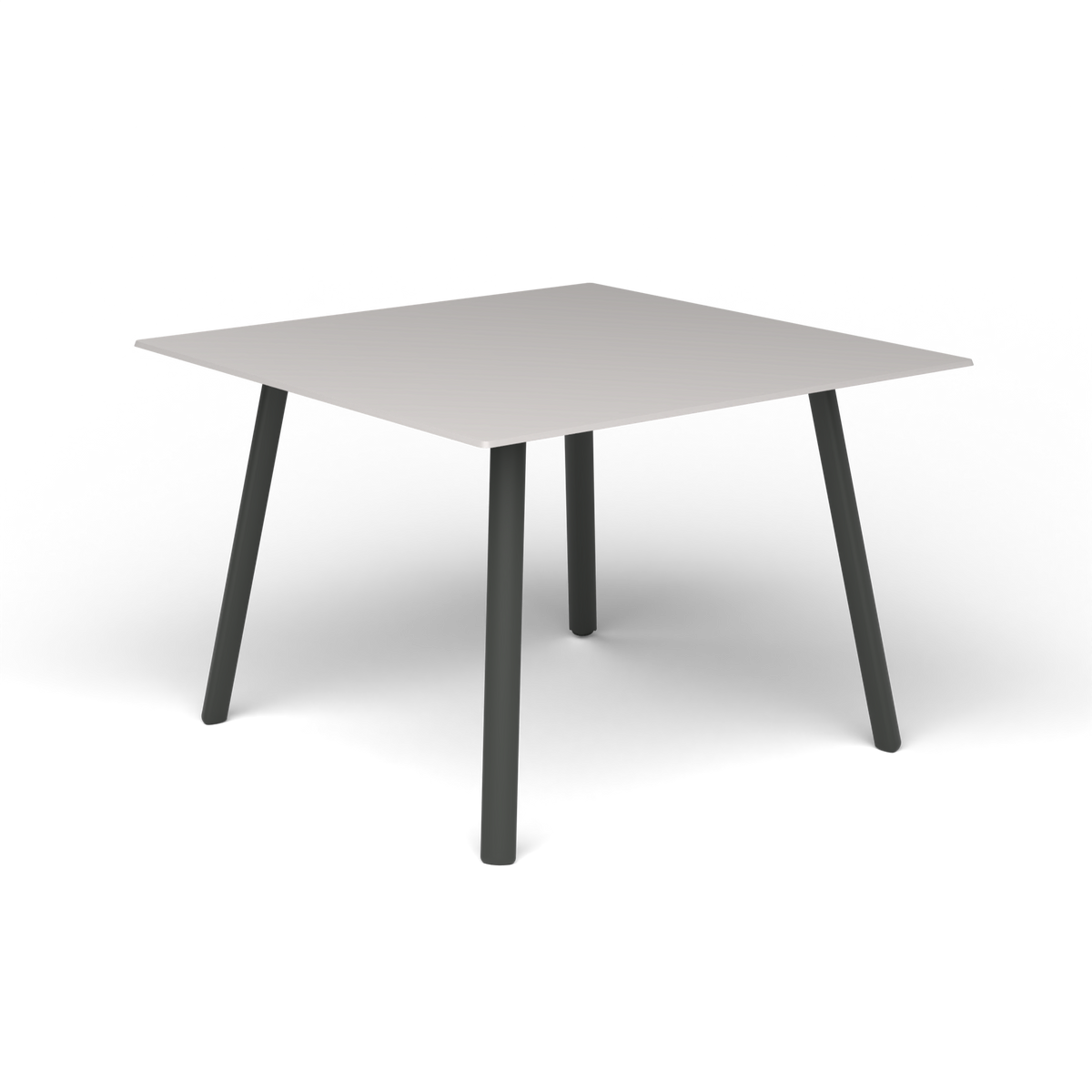 Mosaiko Vierkante Salontafel, 56 × 56 × h 38 cm, Metallic Grey, Aluminium speckled Grey
