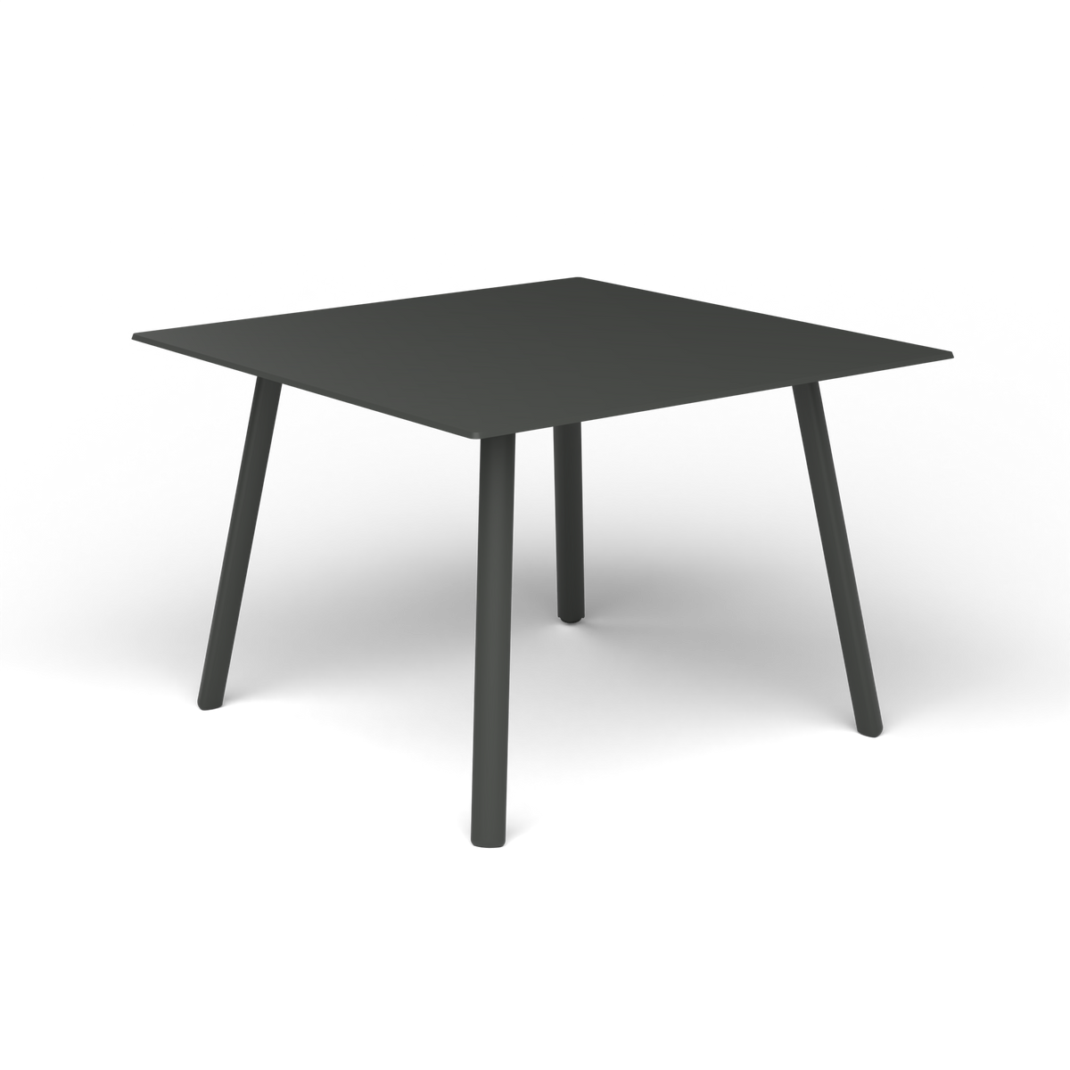 Mosaiko Vierkante Salontafel, 56 × 56 × h 38 cm, Metallic Grey, Gelakt aluminium (volgt onderstelkleur)