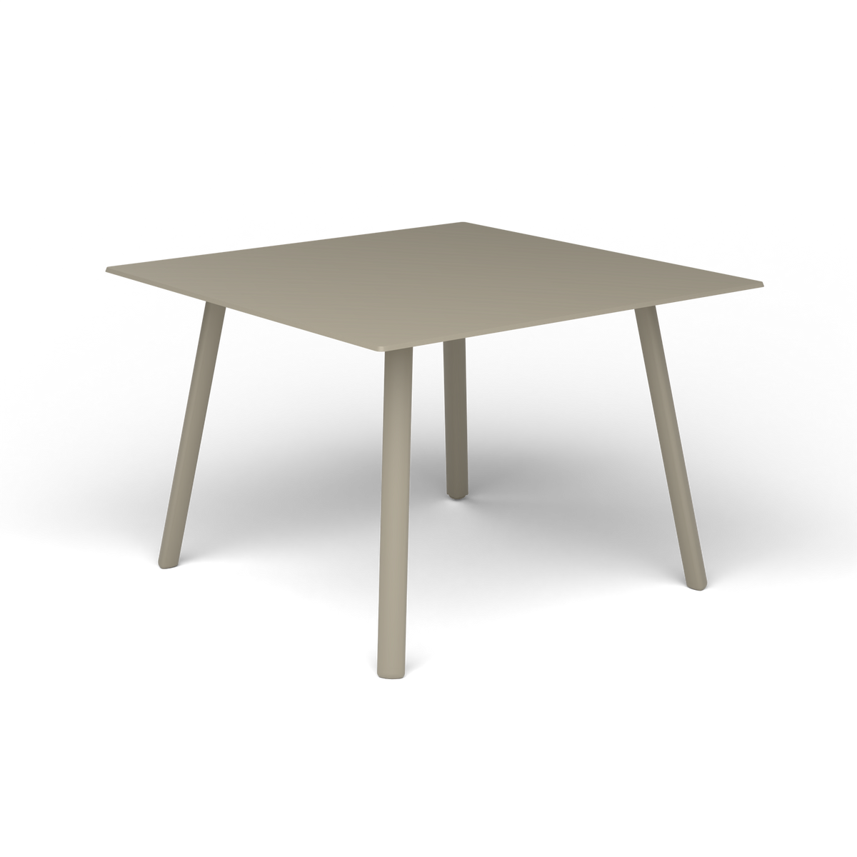 Mosaiko Vierkante Salontafel, 56 × 56 × h 38 cm, Pearly Gold, Gelakt aluminium (volgt onderstelkleur)