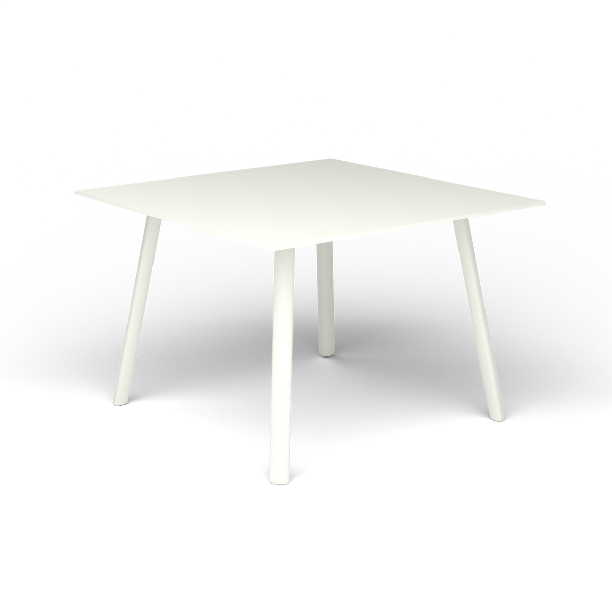 Mosaiko Vierkante Salontafel, 56 × 56 × h 38 cm, White, Gelakt aluminium (volgt onderstelkleur)