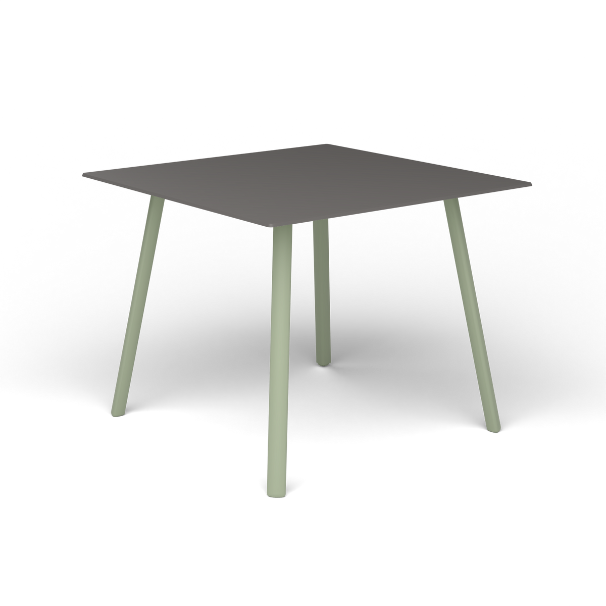 Mosaiko Vierkante Salontafel, 56 × 56 × h 45 cm, Green Tea, Aluminium speckled Anthracite