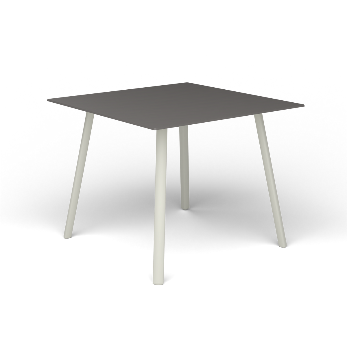 Mosaiko Vierkante Salontafel, 56 × 56 × h 45 cm, Powder Grey, Aluminium speckled Anthracite