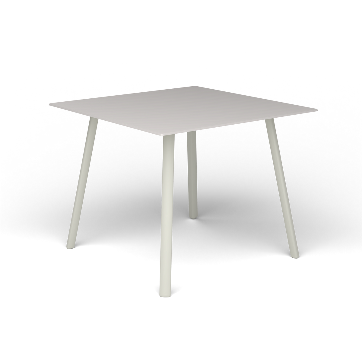 Mosaiko Vierkante Salontafel, 56 × 56 × h 45 cm, Powder Grey, Aluminium speckled Grey