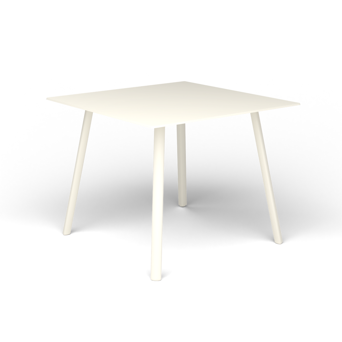 Mosaiko Vierkante Salontafel, 56 × 56 × h 45 cm, Antique White, Gelakt aluminium (volgt onderstelkleur)