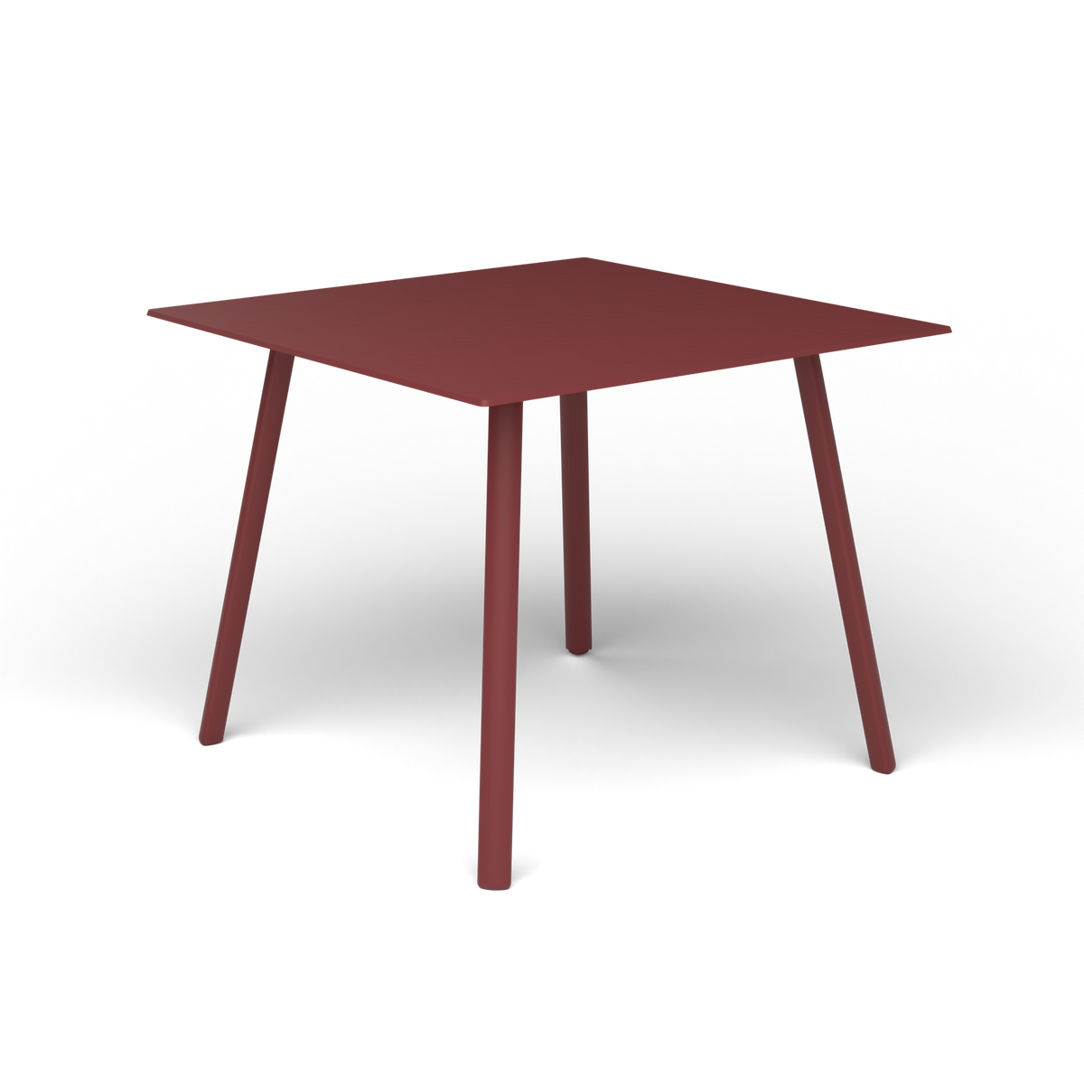 Mosaiko Vierkante Salontafel, 56 × 56 × h 45 cm, Autumn Red, Gelakt aluminium (volgt onderstelkleur)
