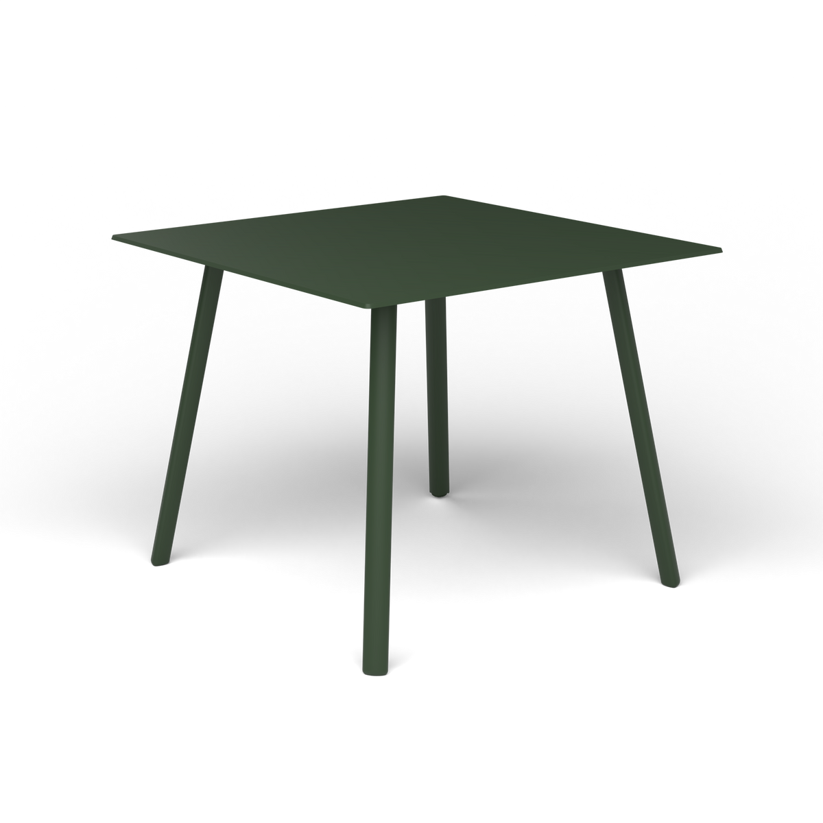 Mosaiko Vierkante Salontafel, 56 × 56 × h 45 cm, Bottle Green, Gelakt aluminium (volgt onderstelkleur)