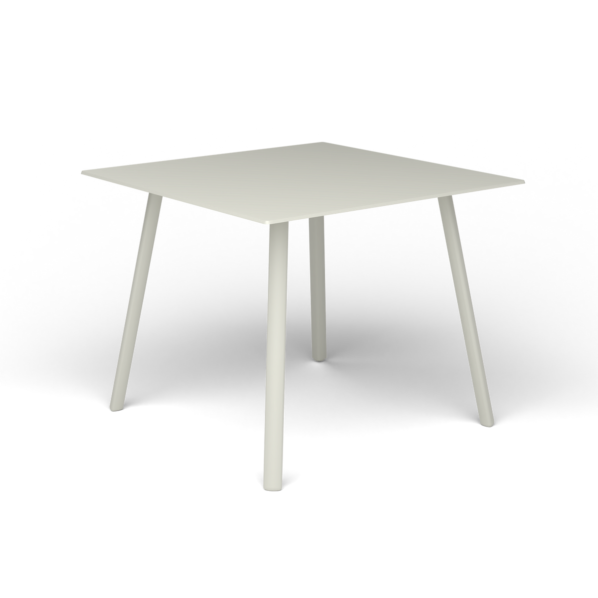 Mosaiko Vierkante Salontafel, 56 × 56 × h 45 cm, Powder Grey, Gelakt aluminium (volgt onderstelkleur)