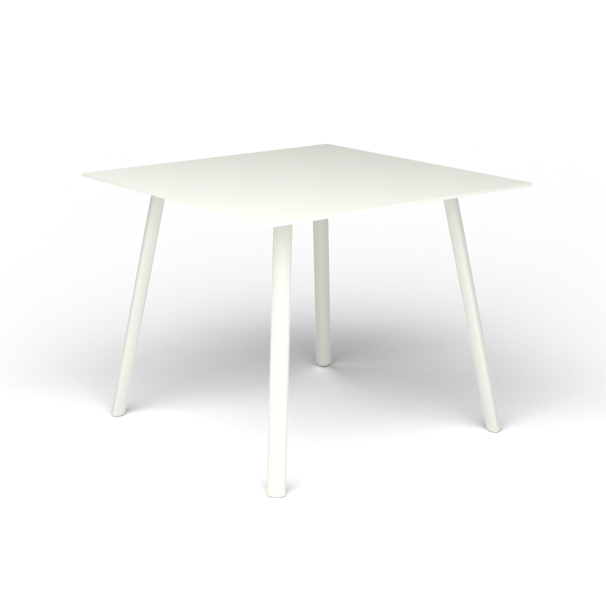 Mosaiko Vierkante Salontafel, 56 × 56 × h 45 cm, White, Gelakt aluminium (volgt onderstelkleur)