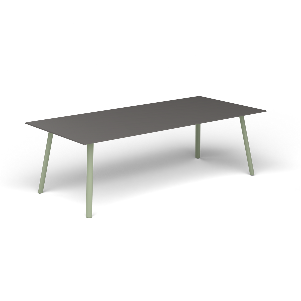 Mosaiko Rechthoekige Salontafel, 120 × 56 × h 38 cm, Green Tea, Aluminium speckled Anthracite