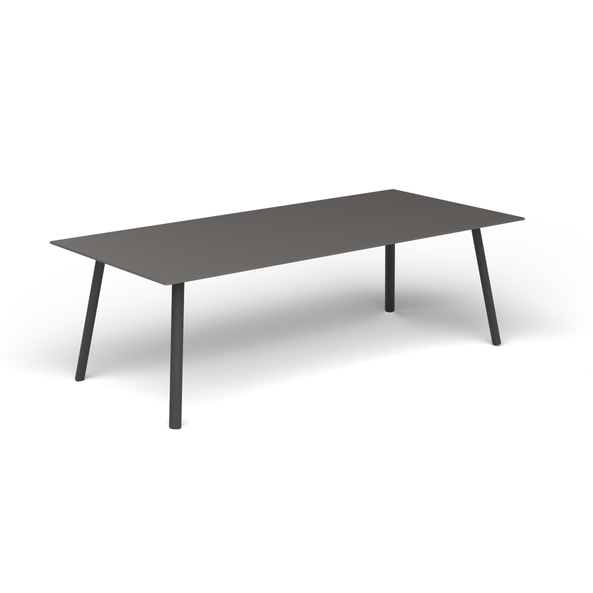 Mosaiko Rechthoekige Salontafel, 120 × 56 × h 38 cm, Metallic Grey, Aluminium speckled Anthracite